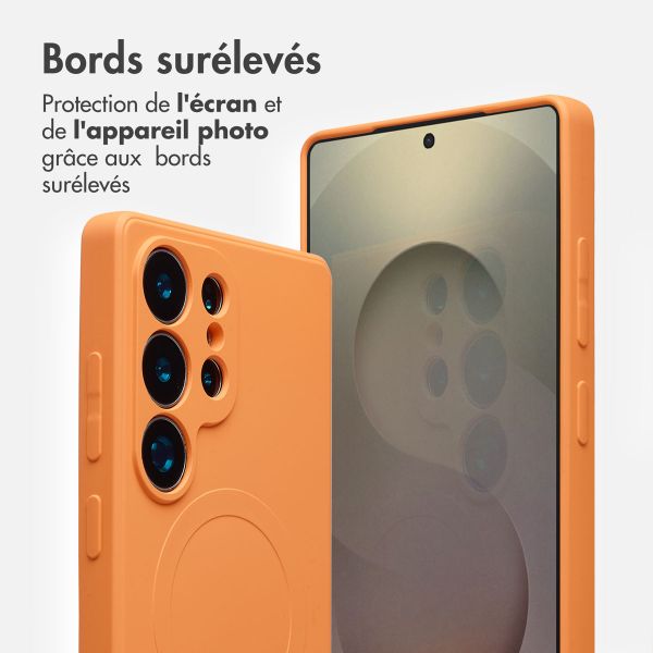 imoshion Coque Couleur avec MagSafe Samsung Galaxy S25 Ultra - Neon Orange