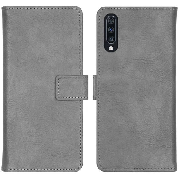 imoshion Étui de téléphone portefeuille Luxe Galaxy A70 - Gris