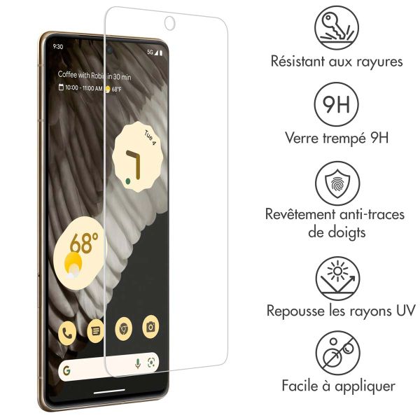 Accezz Protection d'écran en verre trempé Google Pixel 8 Pro