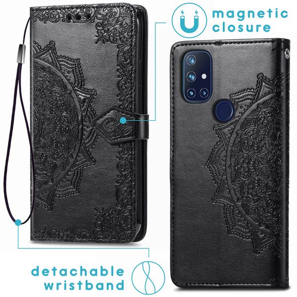 imoshion Etui de téléphone portefeuille Mandala OnePlus Nord N10 5G