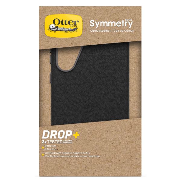 OtterBox Coque en cuir de cactus Symmetry Samsung Galaxy S25 Plus - Noir