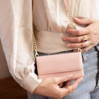 Selencia Pochette amovible en cuir végan Eny Samsung Galaxy S21 Plus - Rose