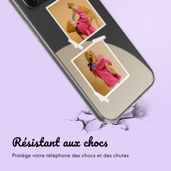 Coque personnalisée avec pellicule N°2 iPhone 12 (Pro) - Transparent