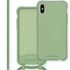 imoshion Coque de couleur avec cordon amovible Apple iPhone X / Xs - Vert