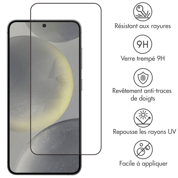 Accezz Protection d'écran en verre trempé Full Cover Samsung Galaxy S24 / S25