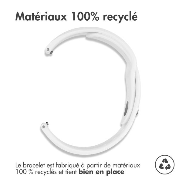 imoshion Bracelet Sport en silicone - Connexion universelle de 18 mm - Blanc