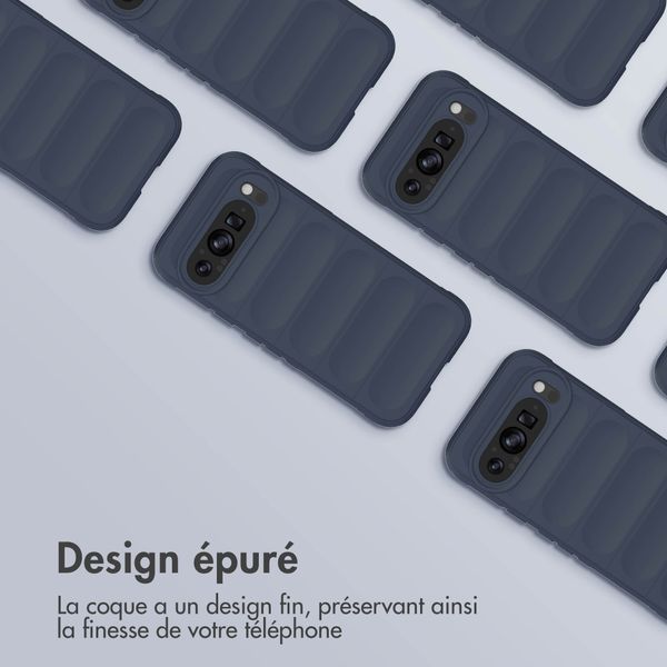 imoshion Coque arrière EasyGrip Google Pixel 9 / 9 Pro - Bleu foncé