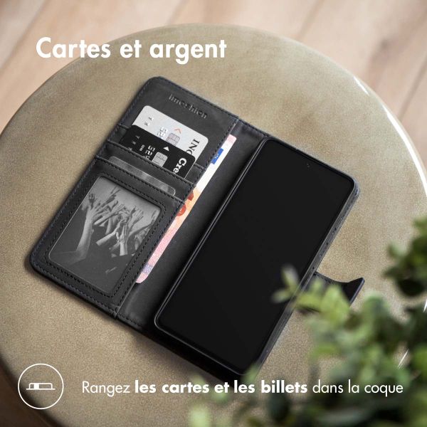 imoshion Étui de téléphone portefeuille Luxe Samsung Galaxy A53 - Noir