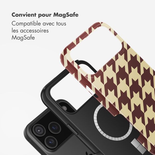 Selencia Coque arrière Vivid avec MagSafe Apple iPhone 17 Pro - Pied-de-Poule