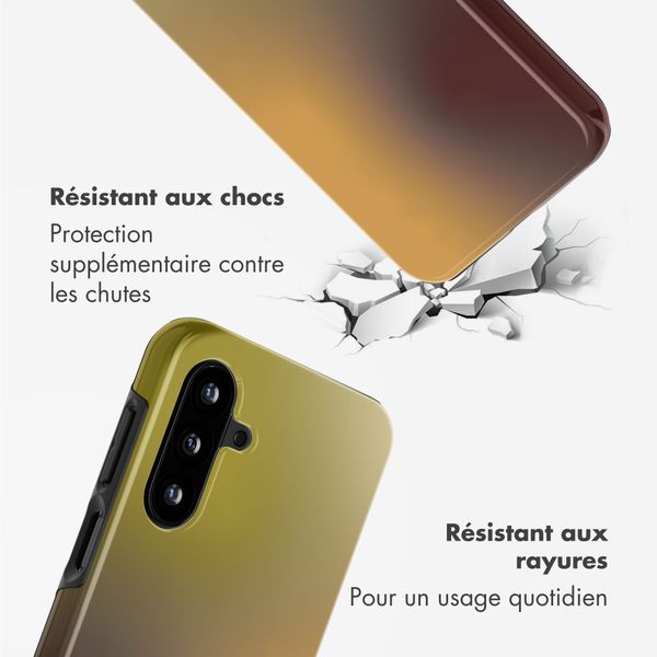 Selencia Coque arrière Vivid Samsung Galaxy A17 - Gradient Olive Dust