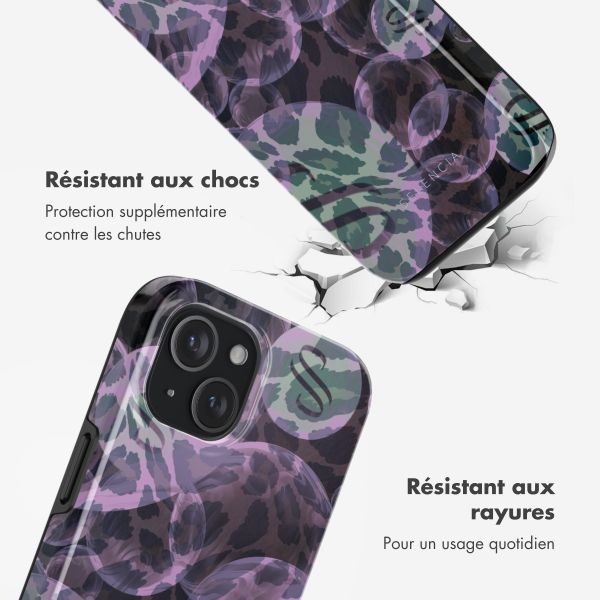 Selencia Coque arrière Vivid avec MagSafe Apple iPhone 15 - Leo Bubble Green