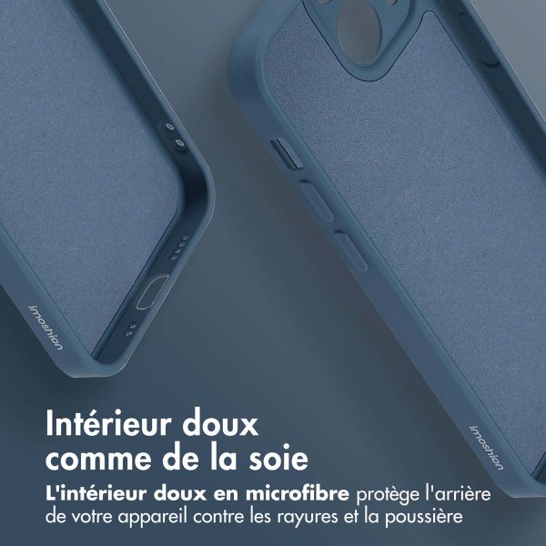 imoshion Coque Couleur avec MagSafe Apple iPhone 13 Mini - Bleu foncé