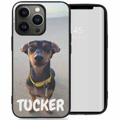 Concevez votre propre coque en gel Apple iPhone 13 Pro - Noir