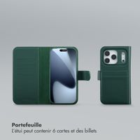 Selencia Étui portefeuille amovible Olyn avec MagSafe Apple iPhone 17 Pro - Vert