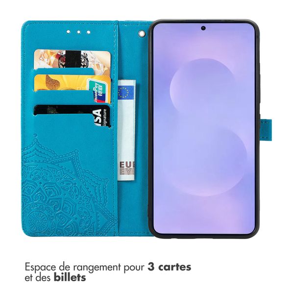 imoshion Etui de télephone Mandala Samsung Galaxy S26 - Turquoise