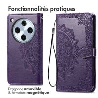 imoshion Etui de téléphone portefeuille Mandala Oppo Find X8 Pro - Violet