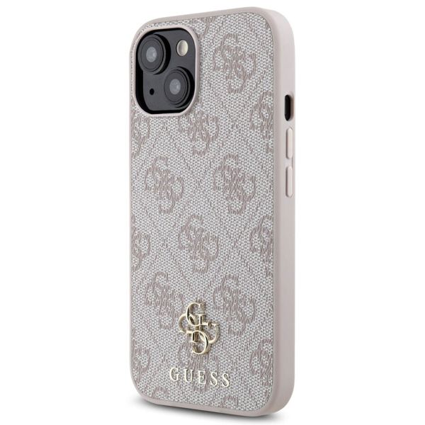 Guess Coque 4G Metal Logo MagSafe Apple iPhone 15 - Rose