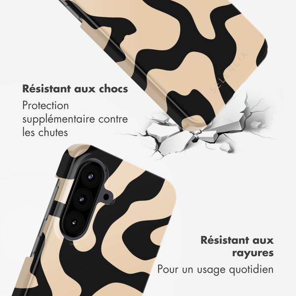 Selencia Coque arrière Vivid Samsung Galaxy A57 (5G) - Art Wave Black