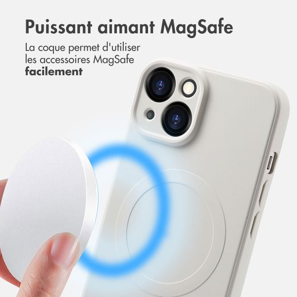imoshion Coque Couleur avec MagSafe Apple iPhone 14 - Beige