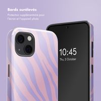 Selencia Coque arrière Vivid avec MagSafe Apple iPhone 13 - Zebra Light Pink Lilac