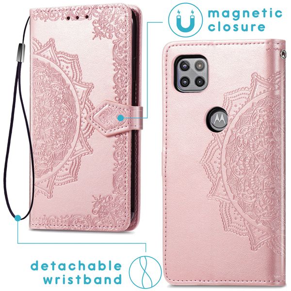 imoshion Etui de téléphone portefeuille Mandala Moto G 5G