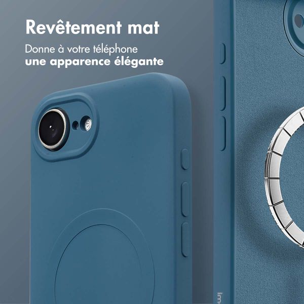 imoshion Coque Couleur avec MagSafe iPhone 16e - Bleu foncé