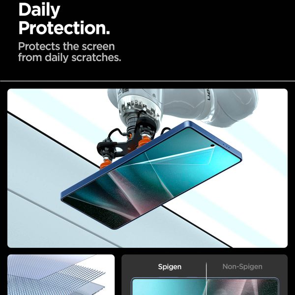 Spigen EliteShield EZ Fit avec plateau d'installation - 1 pack Samsung Galaxy S25 Ultra