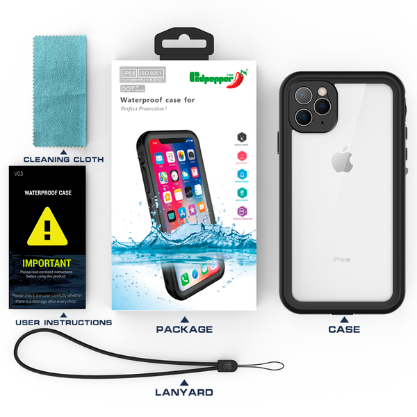 Redpepper Coque imperméable Dot Plus Apple iPhone 11 - Noir