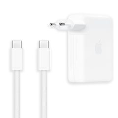 Apple Lot pour ordinateur portable | Adaptateur secteur USB-C 140 watts + Câble de charge USB-C 240 watts - 2 mètres - Blanc