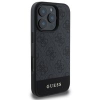 Guess Coque arrière Bottom Stripe 4G iPhone 16 Pro - Gris