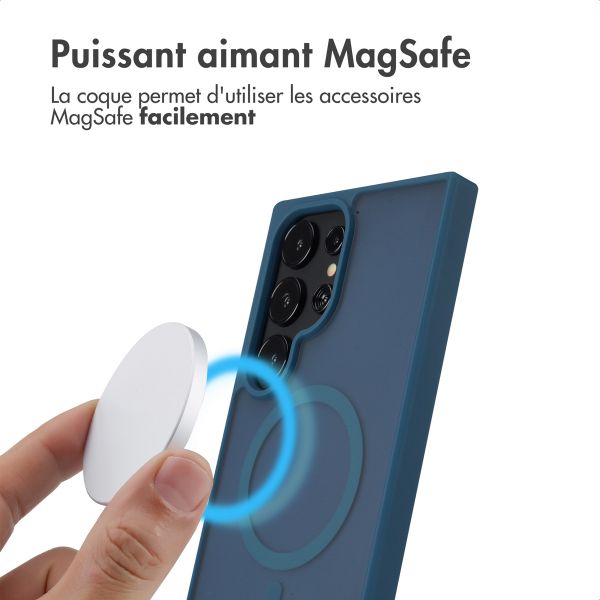 imoshion Coque Color Guard avec MagSafe Samsung Galaxy S24 Ultra - Bleu foncé