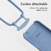 imoshion Coque de couleur avec cordon amovible MagSafe iPhone 16 - Ash Blue