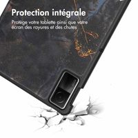 imoshion Coque tablette Design Trifold Xiaomi Redmi Pad SE - Black Marble