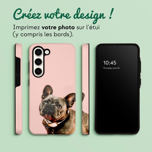 Concevez votre propre coque Tough Samsung Galaxy S23 - Blanc