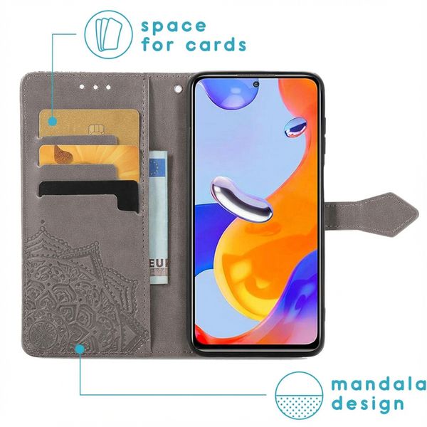 imoshion Etui de télephone Mandala Xiaomi Redmi Note 11 Pro - Gris