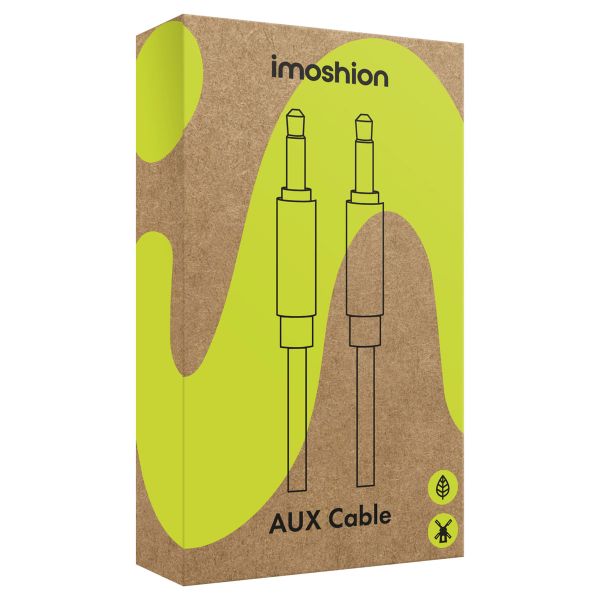 imoshion ﻿Câble AUX - Câble audio 3,5 mm / Jack - Mâle vers mâle - 1 mètre - Blanc