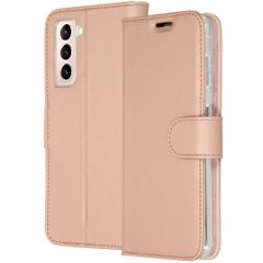Accezz Étui de télephone Wallet Samsung Galaxy S21 Plus - Rose Doré