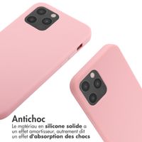 imoshion Coque en silicone avec cordon Apple iPhone 12 (Pro) - Rose