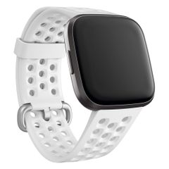 Fitbit Bracelet Sport silicone Fitbit Versa / Versa 2 / Versa Lite - Taille L - Blanc