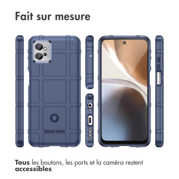 imoshion Coque Arrière Rugged Shield Motorola Moto G32 - Bleu foncé