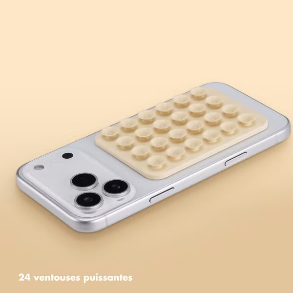 Selencia Support de téléphone à ventouses MagSafe - Butter Yellow