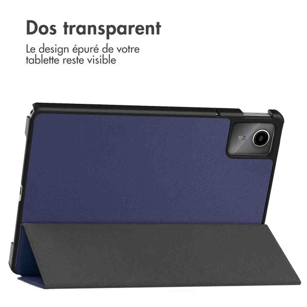 imoshion Coque tablette rigide Trifold Lenovo Tab M11 - Bleu foncé