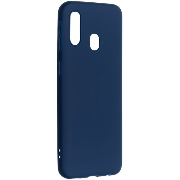 imoshion Coque Couleur Samsung Galaxy A40 - Bleu foncé