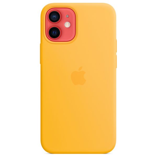 Apple Coque en silicone MagSafe Apple iPhone 12 Mini - Sunflower