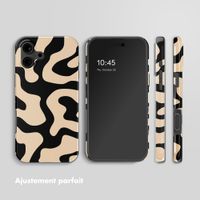 Selencia Coque arrière Vivid Apple iPhone 16 - Art Wave Black