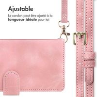 imoshion Etui de télephone portefeuille avec cordon Apple iPhone 16 - Roze