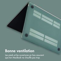 imoshion Coque Laptop MacBook Air 15 pouces (2023) Air 15 pouces (2024) M3 chip - A2941 / A3114 - Vert foncé