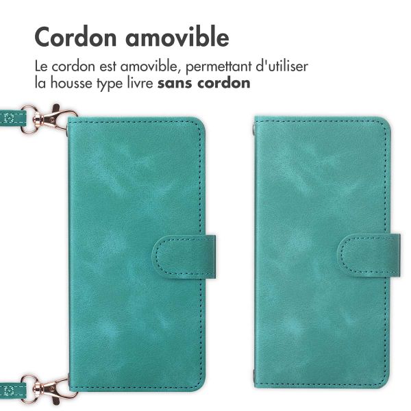 imoshion Etui de télephone portefeuille avec cordon Samsung Galaxy A25 (5G) - Turquoise