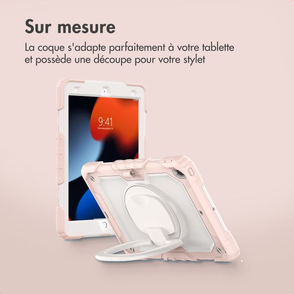 imoshion Coque tablette kidsproof Rugged Apple iPad 9 (2021) 10.2 pouces / iPad 8 (2020) 10.2 pouces / iPad 7 (2019) 10.2 pouces - Rose clair