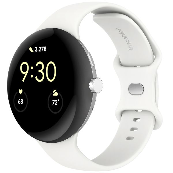 imoshion Bracelet en silicone Google Pixel Watch 3 - 45 mm - Taille L - Blanc